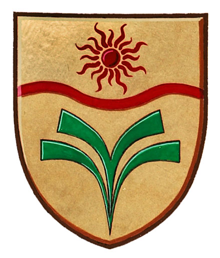 Shield from the Coat of Arms of the Town of Taber, Alberta