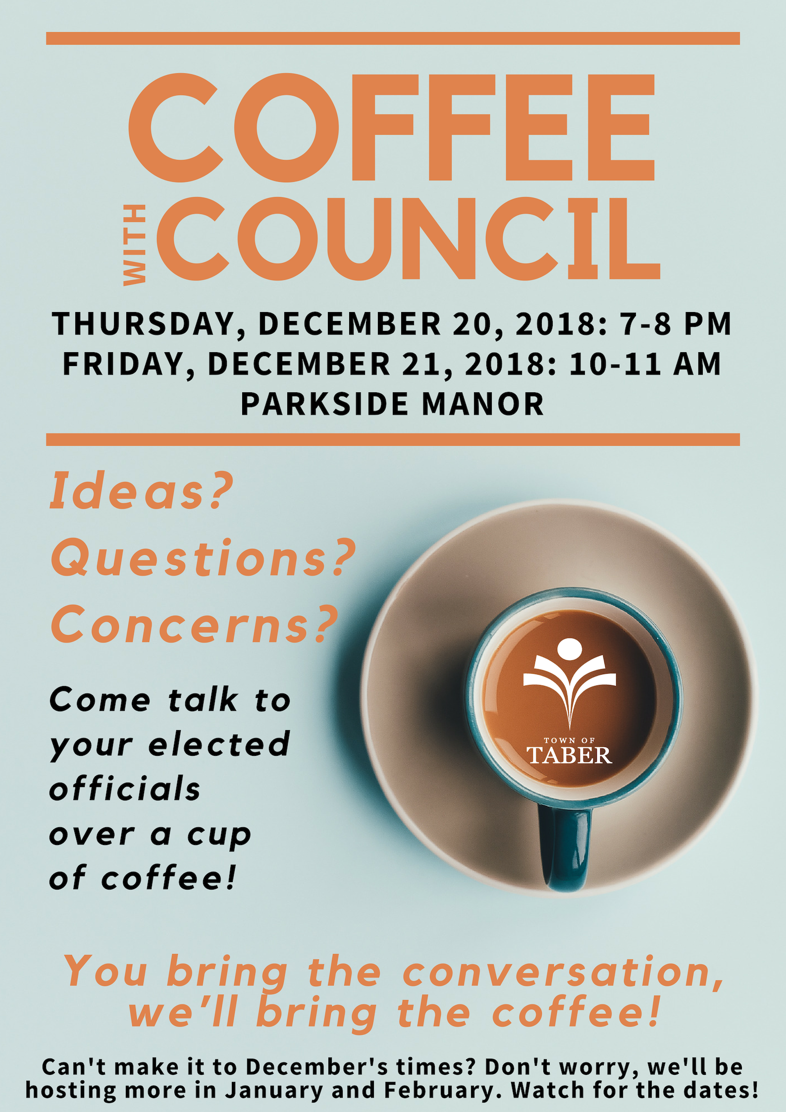 Coffee with Council December 2018