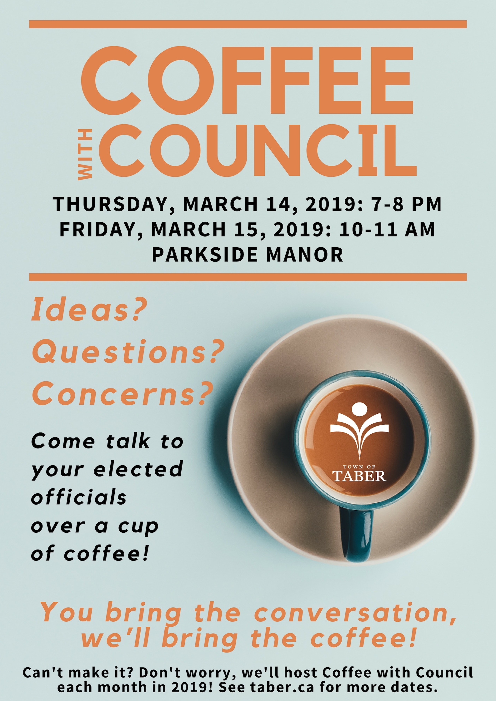 Coffee with Council- March poster