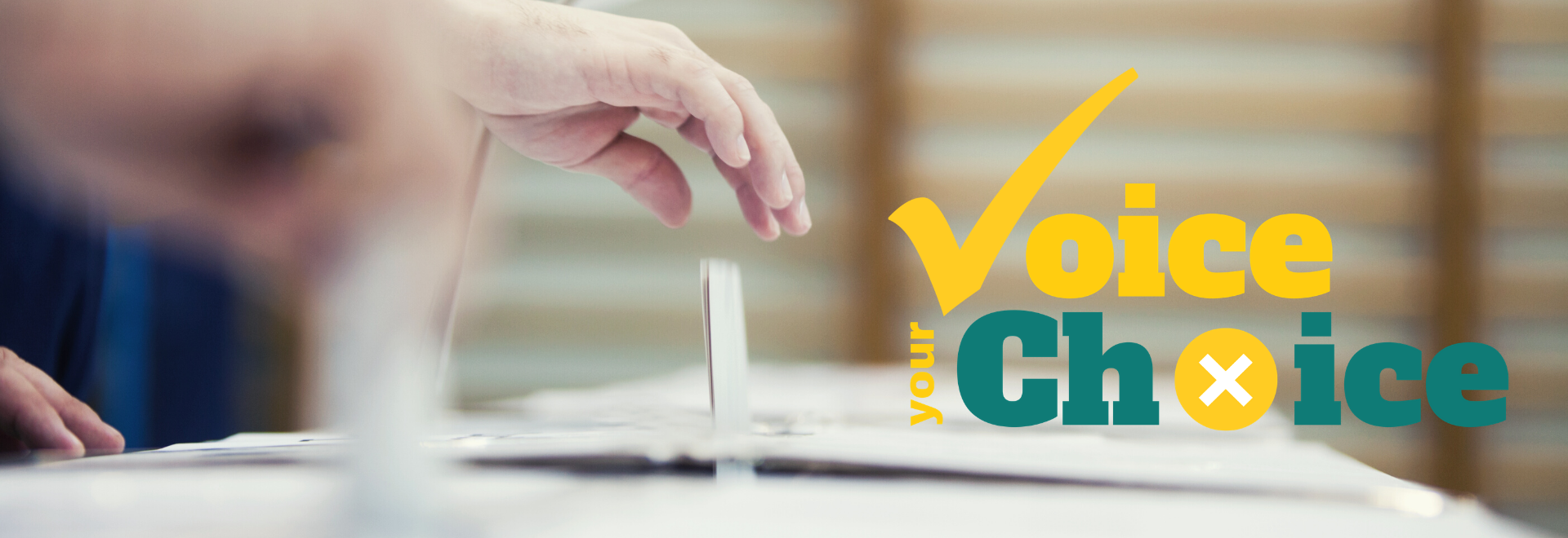 Ballot Box Voting with Election Logo- Header