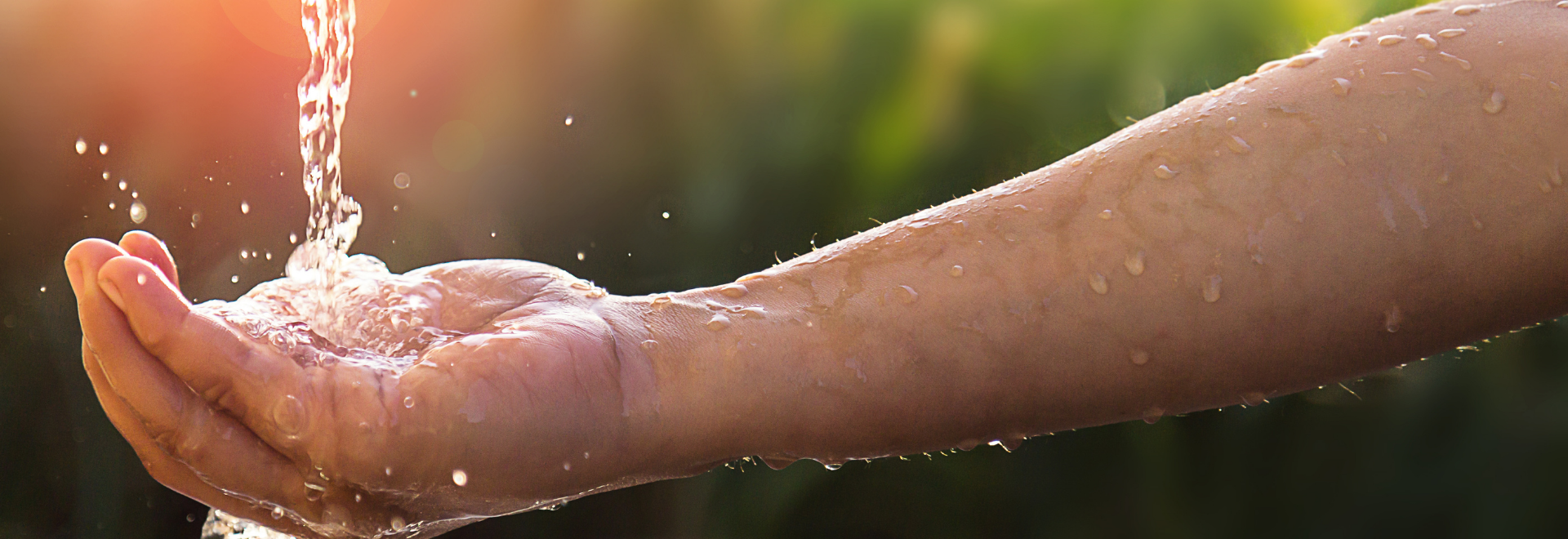 Hand with Water- Banner