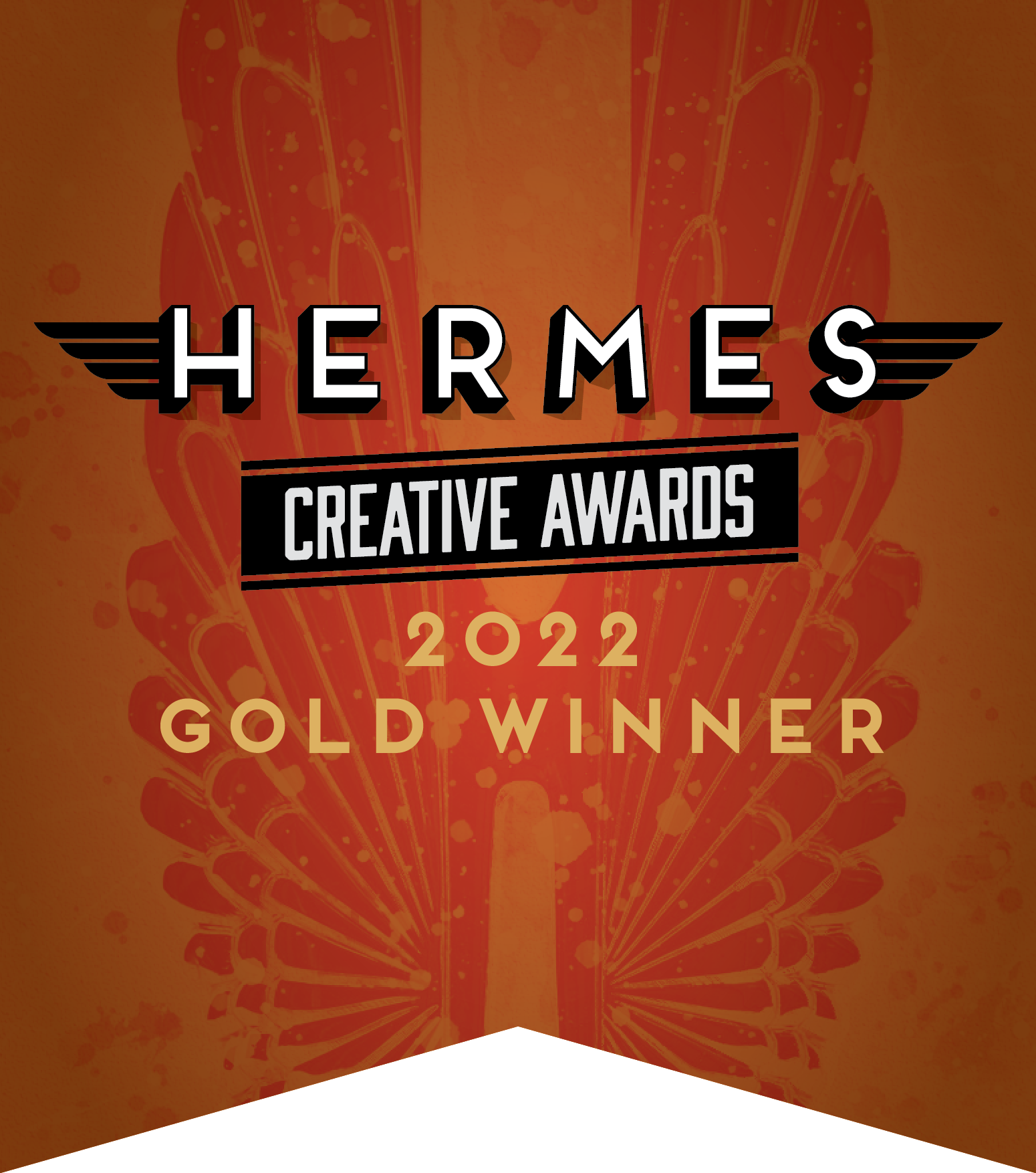 2022 Gold Hermes Banner