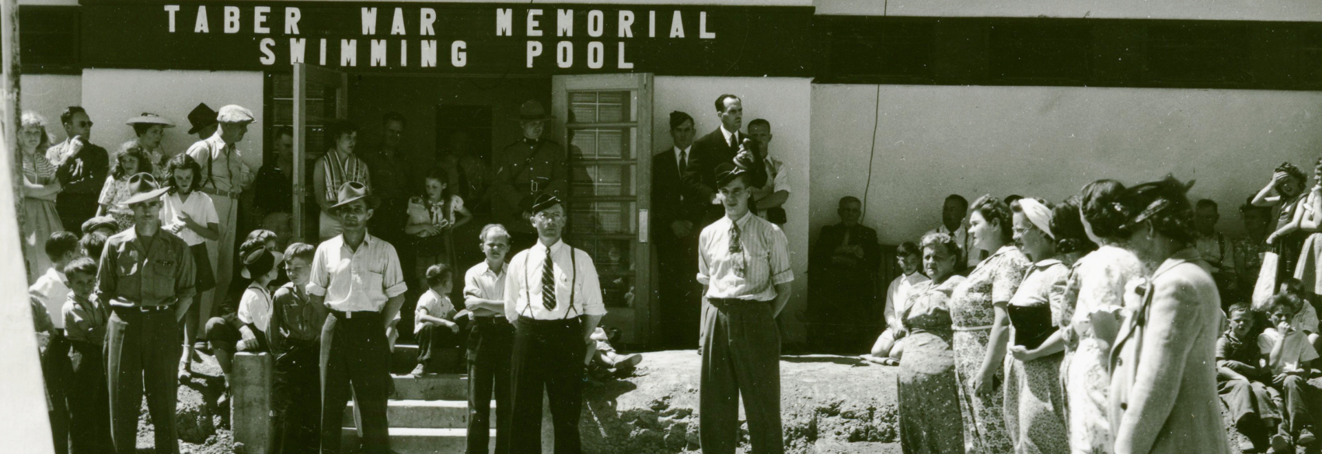 Taber War Memorial Pool Opening- Banner