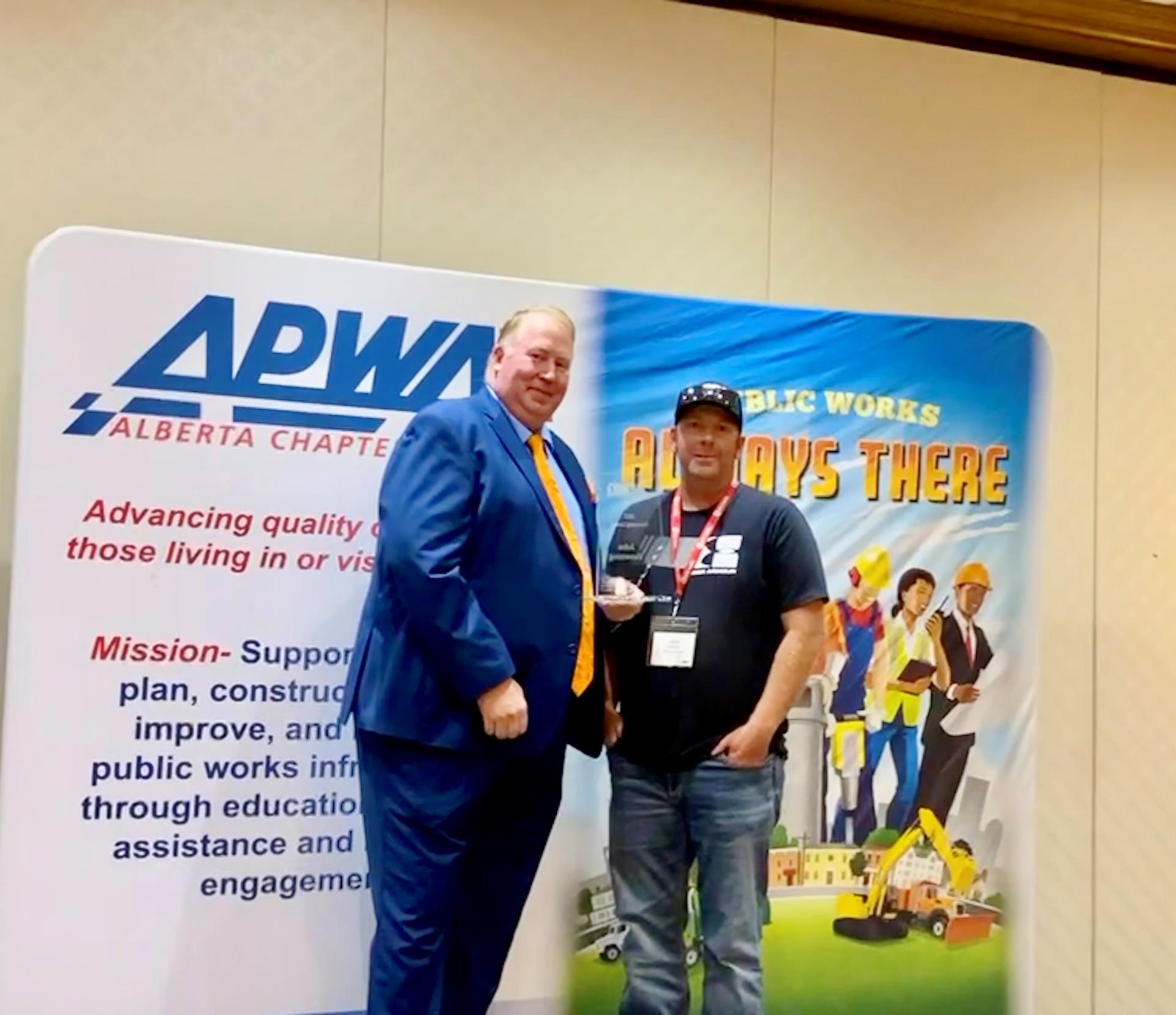 John Browning- Award Recipient at APWA