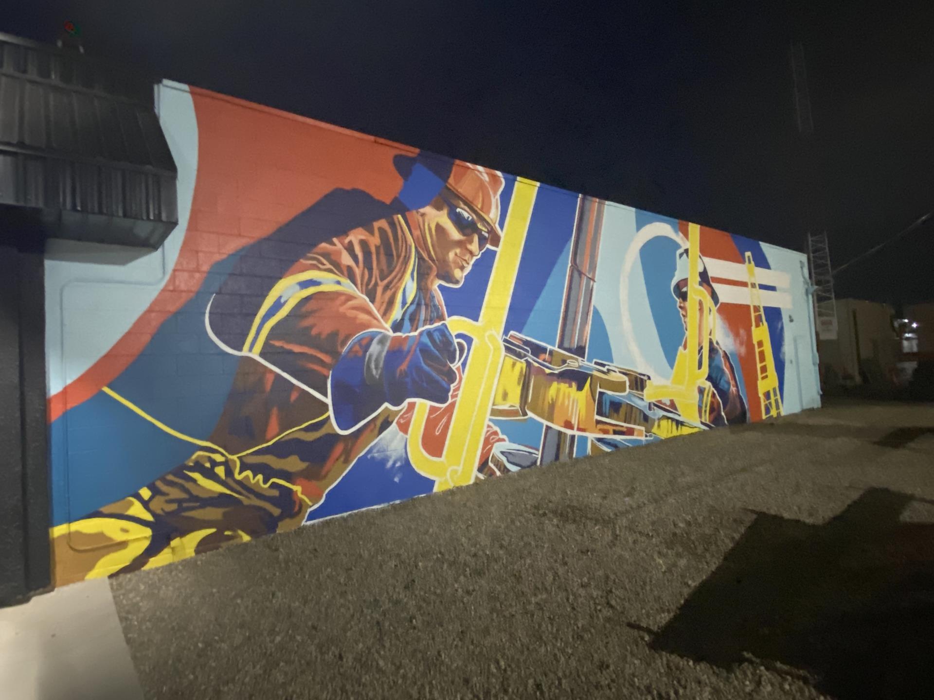 Taber Roughnecks Mural by Pulp Studios Inc.