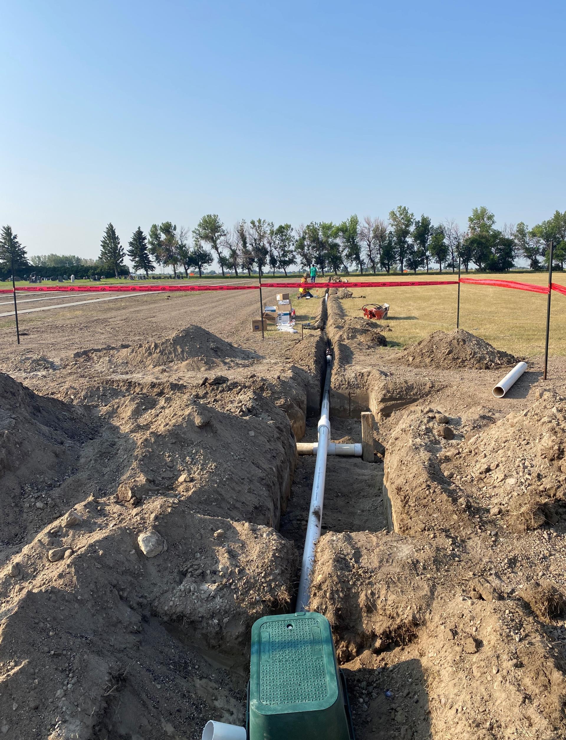 Irrigation Line Install- July- 3